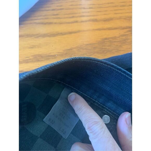 Levi Strauss 514 Original Riveted Mens Dark Blue Jeans - Picture 4 of 10